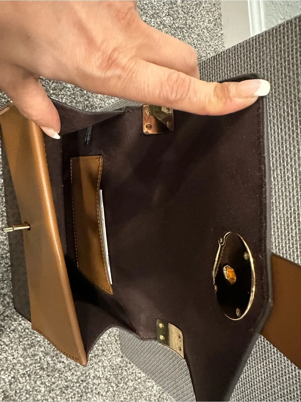Michael Kors Brown & Tan Chain Strap Shoulder Bag
